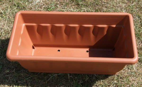 2 x 40cm Garden Troughs Patio Planters