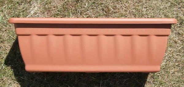 2 x 50cm Garden Troughs Patio Planters