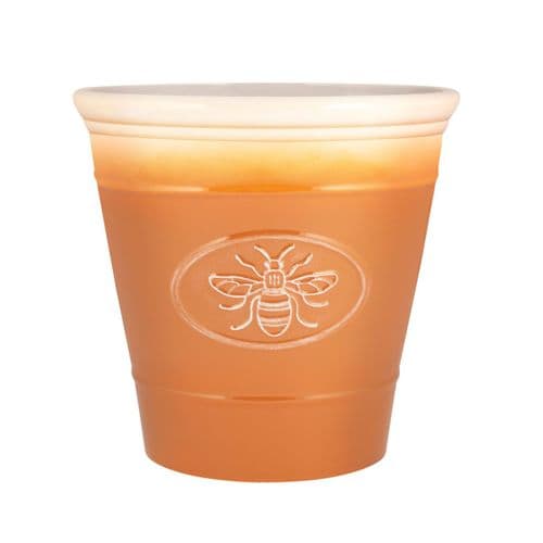 23cm Medium Size Bee planter Honeycomb plant pot with Free Saucer