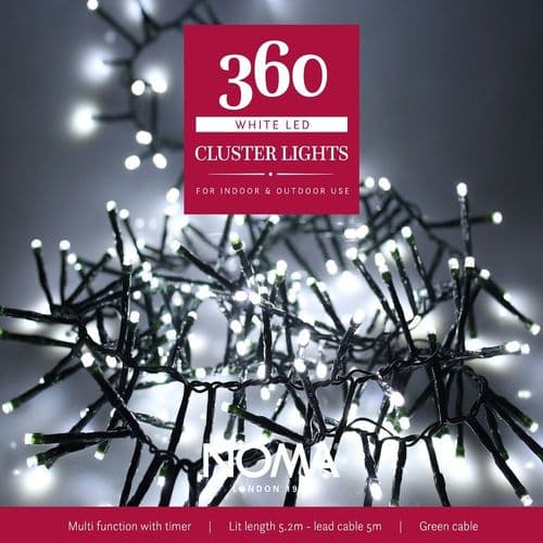 360 White Cluster Lights by Noma 4921720