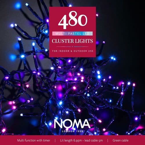480 Pastel Cluster Lights  by Noma 4921741