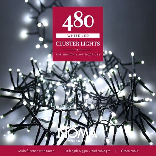 480  White Cluster Lights  by Noma 4921721