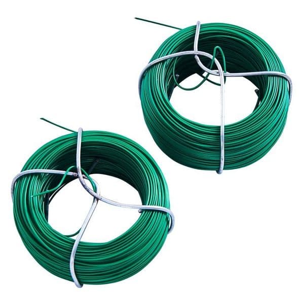 50m Plastic Coated Garden Wire set 2 piece by Amtech U4200