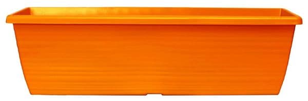 60cm Long Orange Colour Trough Patio Window Box Planter