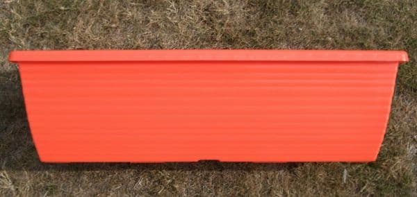 60cm Long Orange Colour Trough Patio Window Box Planter