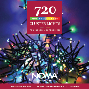 720 Multicolour Cluster Lights  by Noma 4921732