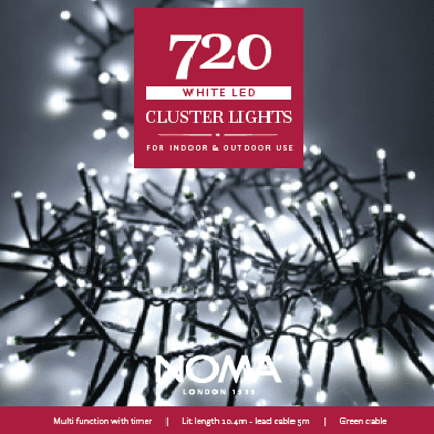 720  White Cluster Lights  by Noma 4921722