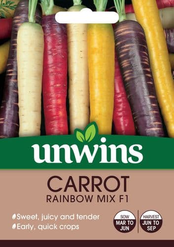 Carrot Rainbow Mix F1 by Unwins