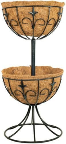Deluxe  2 Tiered Planter Fountain with Coco Liners