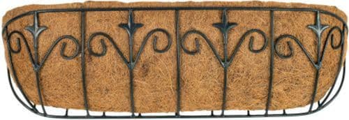 Deluxe  Wrought Iron Metal  Large Window Box 76cm with Coco Liner