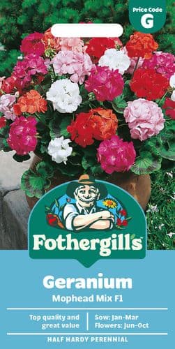 Geranium    Mophead Mix F1 by Mr Fothergills