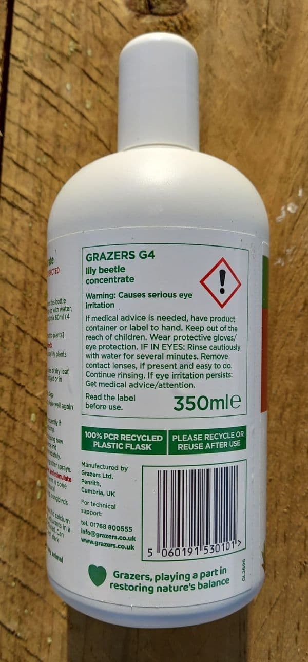 Grazers G4 Lily Beatle 350ml Concentrated bottle