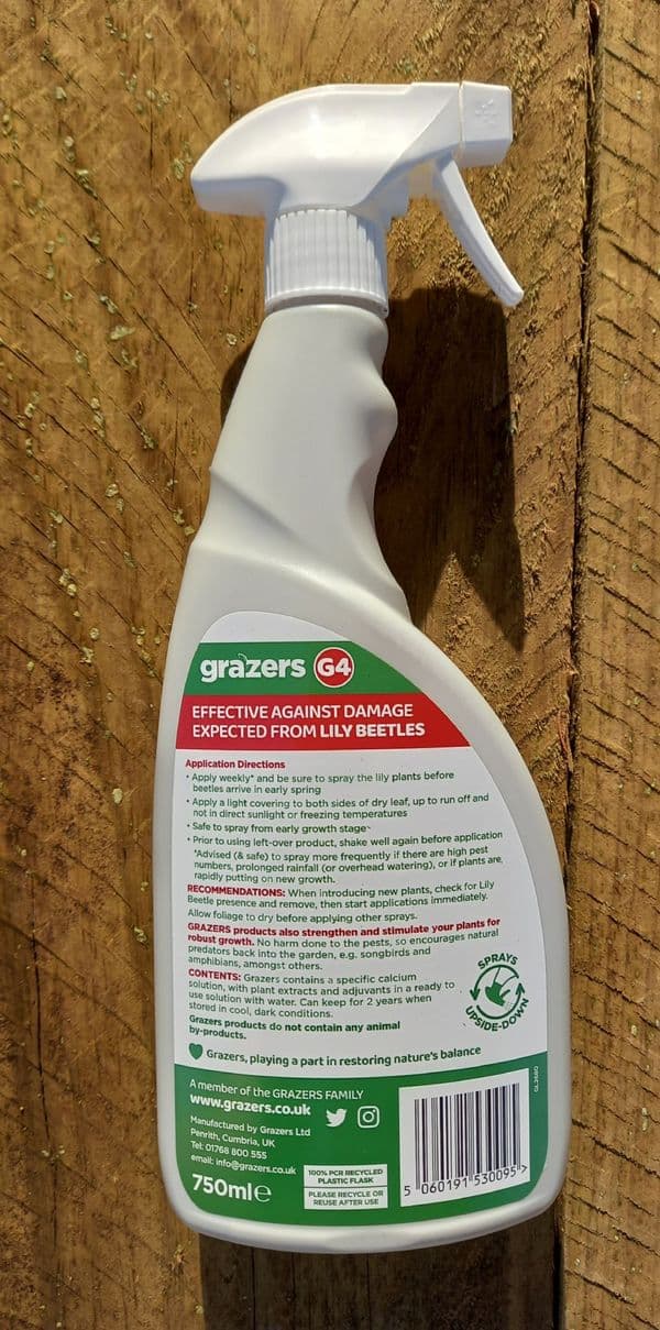 Grazers G4 Lily Beatle Ready to use 750ml spray