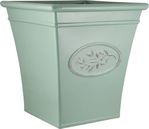 Large Square Green Olive Planter  40cm