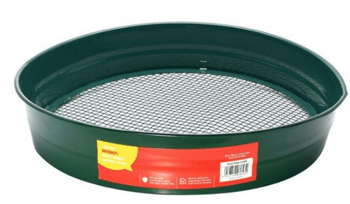 Metal Garden Sieve by Amtech 37cm  with 6mm Mesh