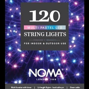 Noma 120 Pastel Coloured LED String Lights 4921530