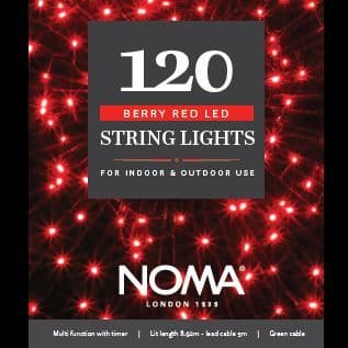 Noma 120 Red LED String Lights 4921560