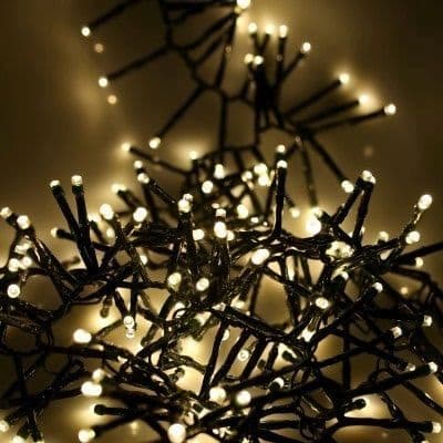 Noma 360 Fit & Forget Battery Operated Warm White Custer Lights 6816010GWW