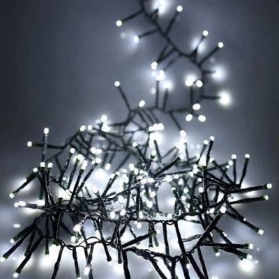 Noma 360 Fit & Forget Battery Operated White Christmas Cluster Lights 6816010GW