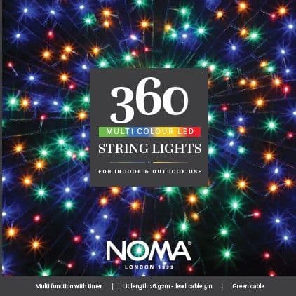 Noma 360 Multi Colour LED String Lights 4921523