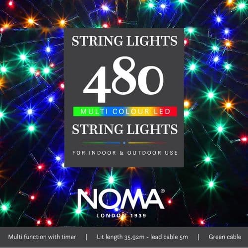 Noma 480 Multi Colour LED String Lights 4921524