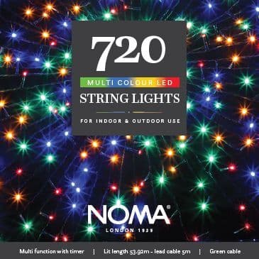 Noma 720 Multi Colour LED String Lights 4921525