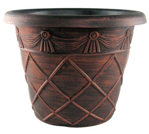 Plant Pot 34cm Tuscany  Roman Copper Effect