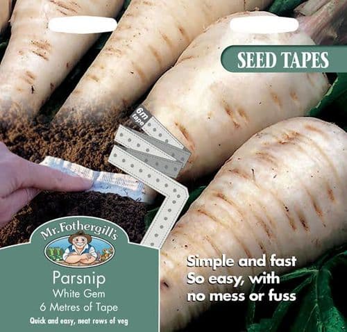 Seed Tapes   Parsnip  - White Gem
