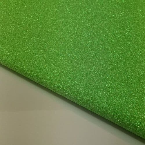 Apple Green Fine Glitter Fabric