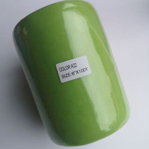 Apple Green Polyester Tulle Roll A Range 100 Yards