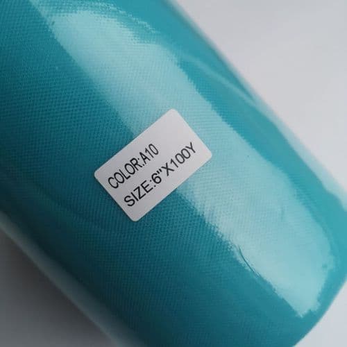Aqua Polyester Tulle Roll A Range 100 Yards