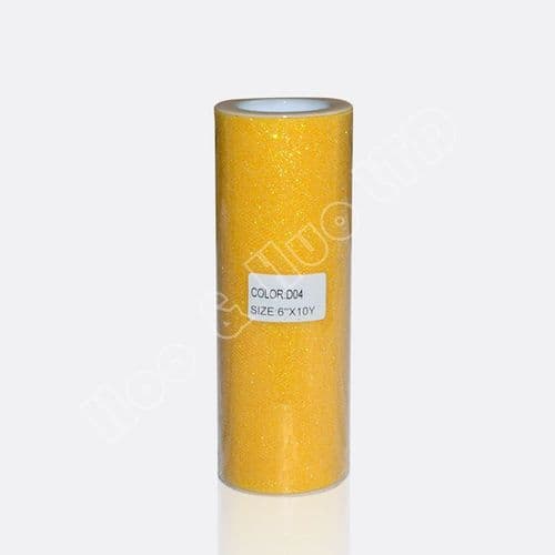 Belle Yellow Glitter Soft Sparkle Tulle 6 inch Eurotulle