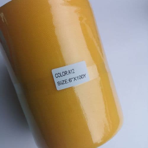 Belle Yellow Polyester Tulle Roll A Range 100 Yards