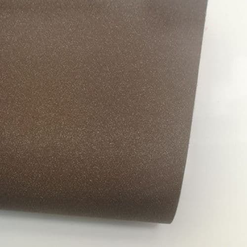 Brown Fine Glitter Fabric Eurotulle