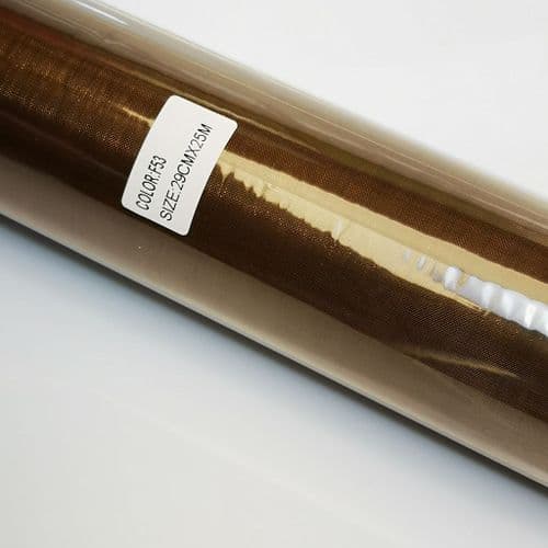 Brown Organza Roll Fabric Wedding Party Venue Decor Chair Bows 29cm x 25Y