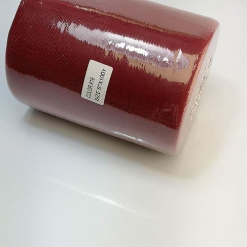 Burgundy Polyester Tulle Roll A Range 100 Yards
