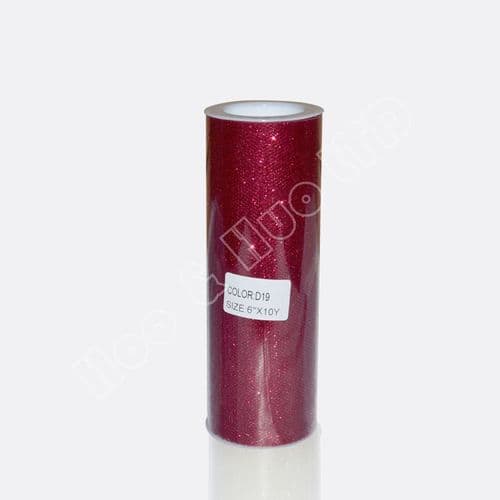 Burgundy Wine Glitter Soft Sparkle Tulle Roll 6 inch x 10Y Eurotulle