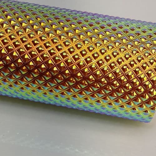 Diamond Orange Gold Fabric Eurotulle