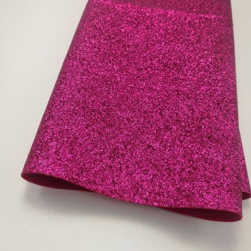 Eurotulle 135cm width Fine glitter Fabric Fuchsia