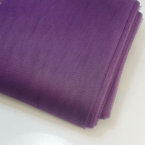 Eurotulle Plum / Purple Stiff Tulle Fabric 54 inch bolt