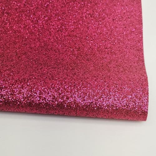 Fuchsia Fine Glitter Fabric Eurotulle