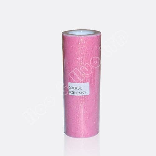 Glitter Soft Sparkle Tulle Fabric Pink Eurotulle
