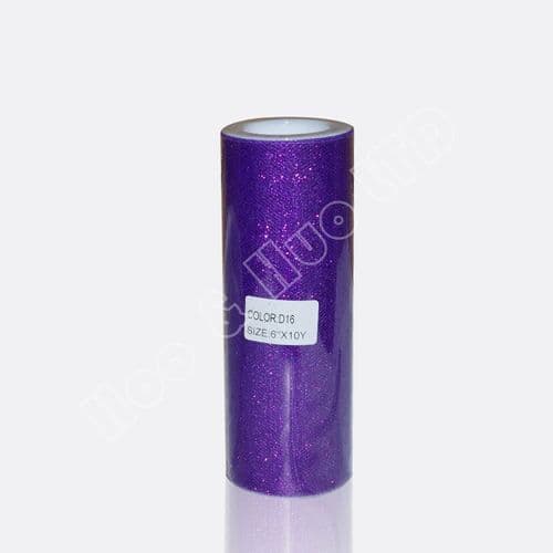 Glitter Soft Sparkle Tulle Roll Purple Eurotulle