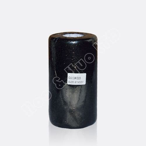 Glitter Soft tulle Black 6" inch
