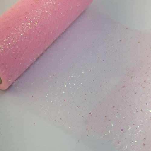 Glitter Tulle Pink A 05 Glitter Sparkle Tulle Netting