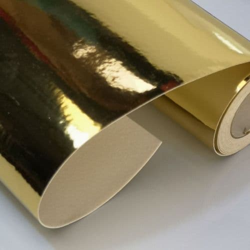 Gold Leatherette Fabric Eurotulle
