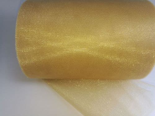 Gold Shimmer Shiny Tulle Roll Eurotulle