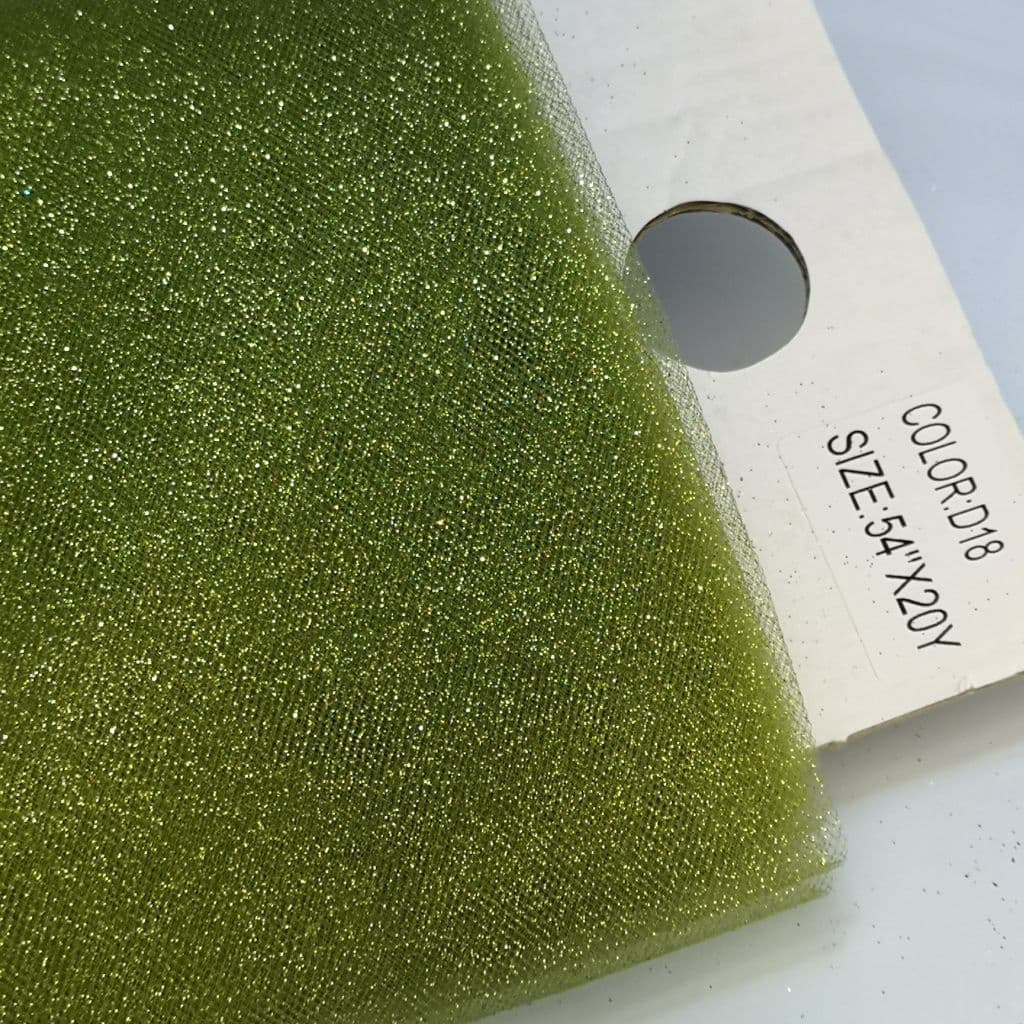 Green Sequinned Tulle Glow