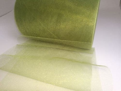 Grass Green Shimmer Shiny Tulle Roll Eurotulle