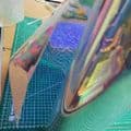Iridescent Holographic Clear Transparent Fabric UK